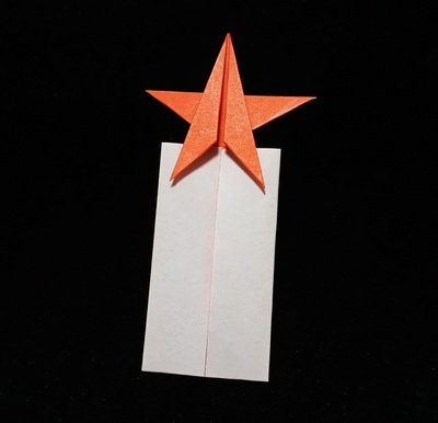 Origami Tanzaku with star by Takahashi Yoshinaga on giladorigami.com