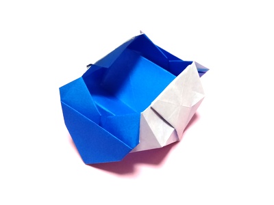 Origami Vessel with hearts by Sanae Sakai on giladorigami.com