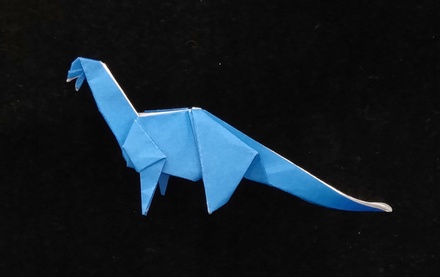 Origami Apatosaurus by Seiji Nishikawa on giladorigami.com
