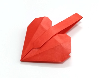 Origami Bag with heart by Ogura Takako on giladorigami.com