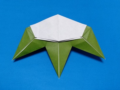 Origami Bamboo grass with snow by Tominaga Yasuhira on giladorigami.com