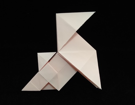 Origami Big pajarita and little by Sy Chen on giladorigami.com