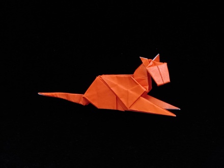 Origami Cat by Christophe Boudias on giladorigami.com