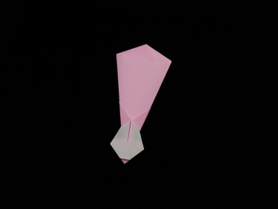 Origami Chopsticks wrapper with rabbit by Hisako Iso on giladorigami.com