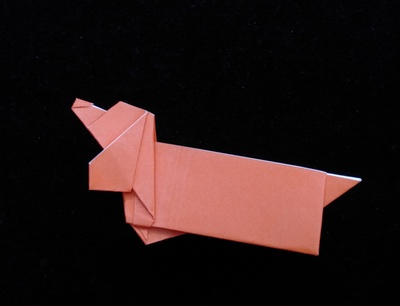 Origami Dachshund by Makoto Yamaguchi on giladorigami.com
