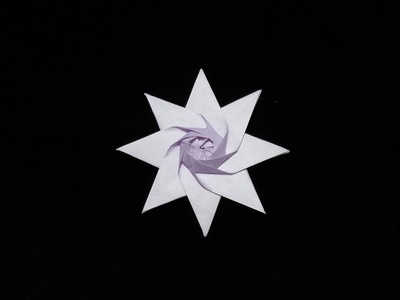 Origami 8-pointed star by Christiane Bettens (Melisande) on giladorigami.com