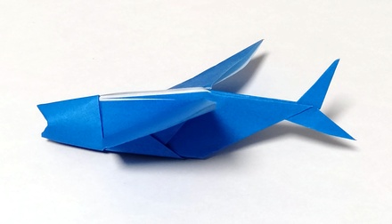 Origami Flying fish by Kunihiko Kasahara on giladorigami.com