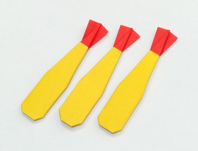 Origami Fried prawn by Kimura Yoshihisa on giladorigami.com