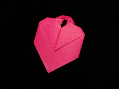 Origami Heart pendant by Takagi Hiromi on giladorigami.com