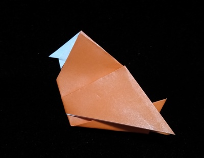 Origami Hen by Tony O