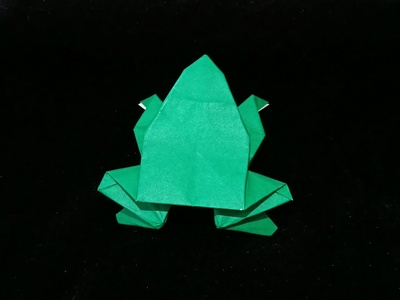 Origami Jumping frog by Yoshihide Momotani on giladorigami.com