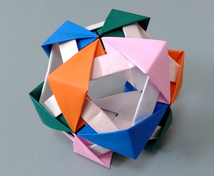 Origami Kagome cube by Ishibashi Minako on giladorigami.com