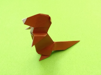 Origami Otter by Kunihiko Kasahara on giladorigami.com