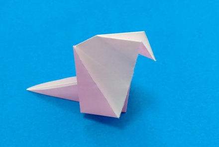 Origami Pecking bird by Takekawa Seiryo on giladorigami.com