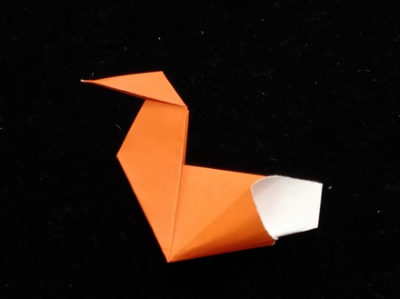 Origami Pecking duck by Lillian Oppenheimer on giladorigami.com