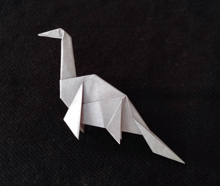 Origami Plesiosaurus by Sanae Sakai on giladorigami.com
