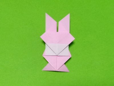 Origami Rabbit with a mask by Aoyagi Shoko on giladorigami.com