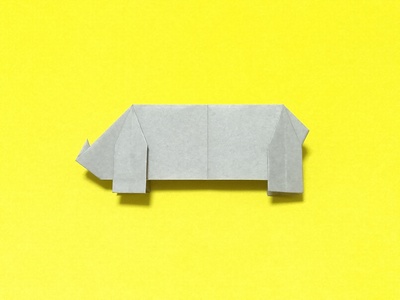 Origami Rhinoceros by Mike McKinley on giladorigami.com