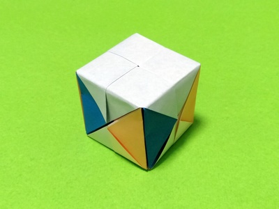 Origami Ryugo cube by Aoyagi Shoko on giladorigami.com