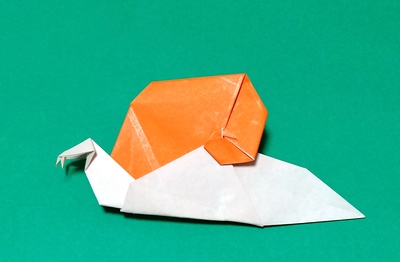 Origami Snail by Marcelo Arispe-Guzman on giladorigami.com