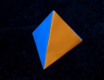 Origami Tetrahedron by Miyuki Kawamura on giladorigami.com