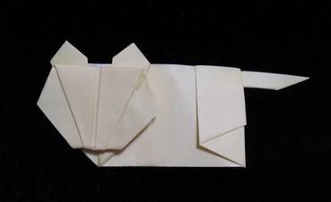 Origami Tiger cub by Takenao Handa on giladorigami.com
