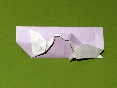 Origami Crane and turtle chopstick envelope by Inayoshi Hidehisa on giladorigami.com
