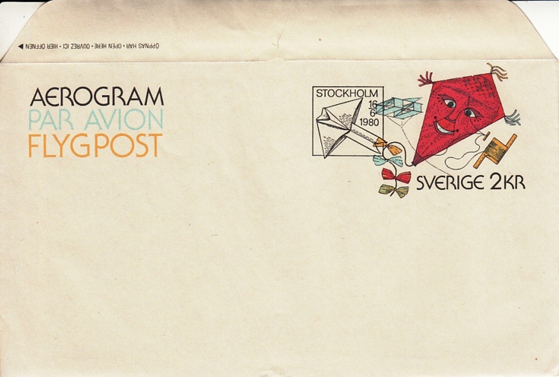 Sweden 1980 Aerogram (Postage)
